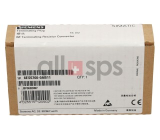 SIMATIC S5, ABSCHLUSS-STECKER F. ZG-IM 312 ODER EG-IM, 6ES5760-0AB11